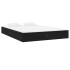 Estructura de cama madera maciza negra King Size 150x200