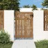 Puerta de jardín acero corten diseño bambú 85x125