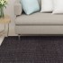 Alfombra de sisal natural negro 80x300