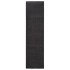 Alfombra de sisal natural negro 80x300