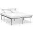 Estructura de cama de metal gris 160x200