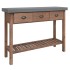 Mesa consola de madera maciza de abeto 110x35x80