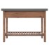 Mesa consola de madera maciza de abeto 110x35x80