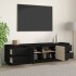 Mueble de TV madera maciza de pino negro 176x37x47,5