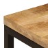 Mesa de centro madera maciza de mango y acero 100x50x35