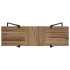 Mesa consola de teca reciclada 120x35x81