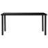 Mesa de comedor de vidrio templado negro 160x80x75