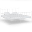 Estructura de cama de metal blanca 160x200 cm