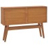 Mesa consola de madera maciza de teca 110x30x79