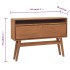 Mesa consola de madera maciza de teca 110x30x79