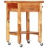 Carrito de cocina madera maciza de acacia 55x55x89