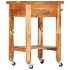 Carrito de cocina madera maciza de acacia 55x55x89