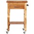 Carrito de cocina madera maciza de acacia 55x55x89