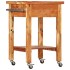 Carrito de cocina madera maciza de acacia 55x55x89