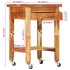 Carrito de cocina madera maciza de acacia 55x55x89