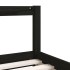 Estructura de cama infantil con cajones madera negro 90x190