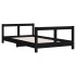 Estructura de cama para niños madera de pino negro 80x160