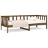 Sofá cama de madera maciza de pino marrón miel 80x200