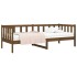 Sofá cama de madera maciza de pino marrón miel 80x200