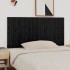 Cabecero de cama de pared madera maciza pino negro 185x3x90