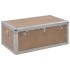 Caja de almacenaje madera maciza abeto marrón 91x52x40