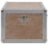 Caja de almacenaje madera maciza abeto marrón 91x52x40