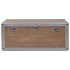 Caja de almacenaje madera maciza abeto marrón 91x52x40