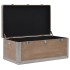 Caja de almacenaje madera maciza abeto marrón 91x52x40