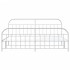 Estructura cama metal con cabecero y pie cama blanco 193x203