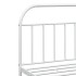 Estructura cama metal con cabecero y pie cama blanco 193x203