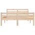 Estructura de cama de matrimonio madera maciza 135x190