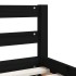 Estructura cama infantil y cajones madera pino negro 80x160