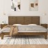 Cabecero cama pared madera maciza pino marrón miel 206x3x63