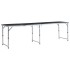 Mesa de camping plegable de aluminio gris 240x60