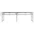 Mesa de camping plegable de aluminio gris 240x60