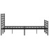 Estructura de cama cabecero y estribo metal negro 150x200