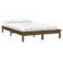 Estructura de cama madera maciza pino marrón miel 140x200