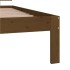 Estructura de cama madera maciza pino marrón miel 90x200