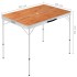 Mesa de camping plegable con 2 bancos aluminio