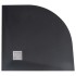 Plato de ducha SMC negro 90x90