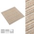 Baldosas de suelo de moqueta 20 uds 5 m² 50x50 cm beige