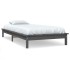 Estructura de cama madera maciza de pino gris 90x190