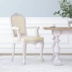 Silla de comedor lino beige 62x59,5x100,5 cm