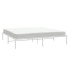 Estructura de cama de metal blanco 180x200