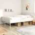 Estructura cama metal con cabecero y pie cama blanco 193x203