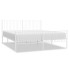 Estructura cama metal con cabecero y pie cama blanco 193x203