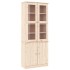 Vitrina de cristal ALTA madera maciza de pino 77x35x186,5