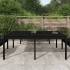 Mesa de jardín madera maciza de pino negro 203,5x100x76