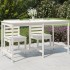 Mesa de jardín madera maciza de pino blanca 203,5x90x110