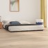 Estructura de cama de madera maciza de pino gris 200x200